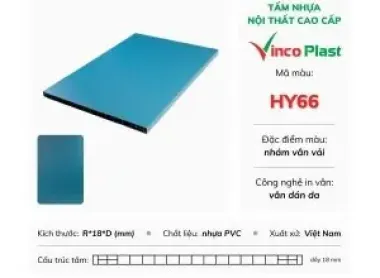 Tấm nhựa Vinco Plast dán da HY38